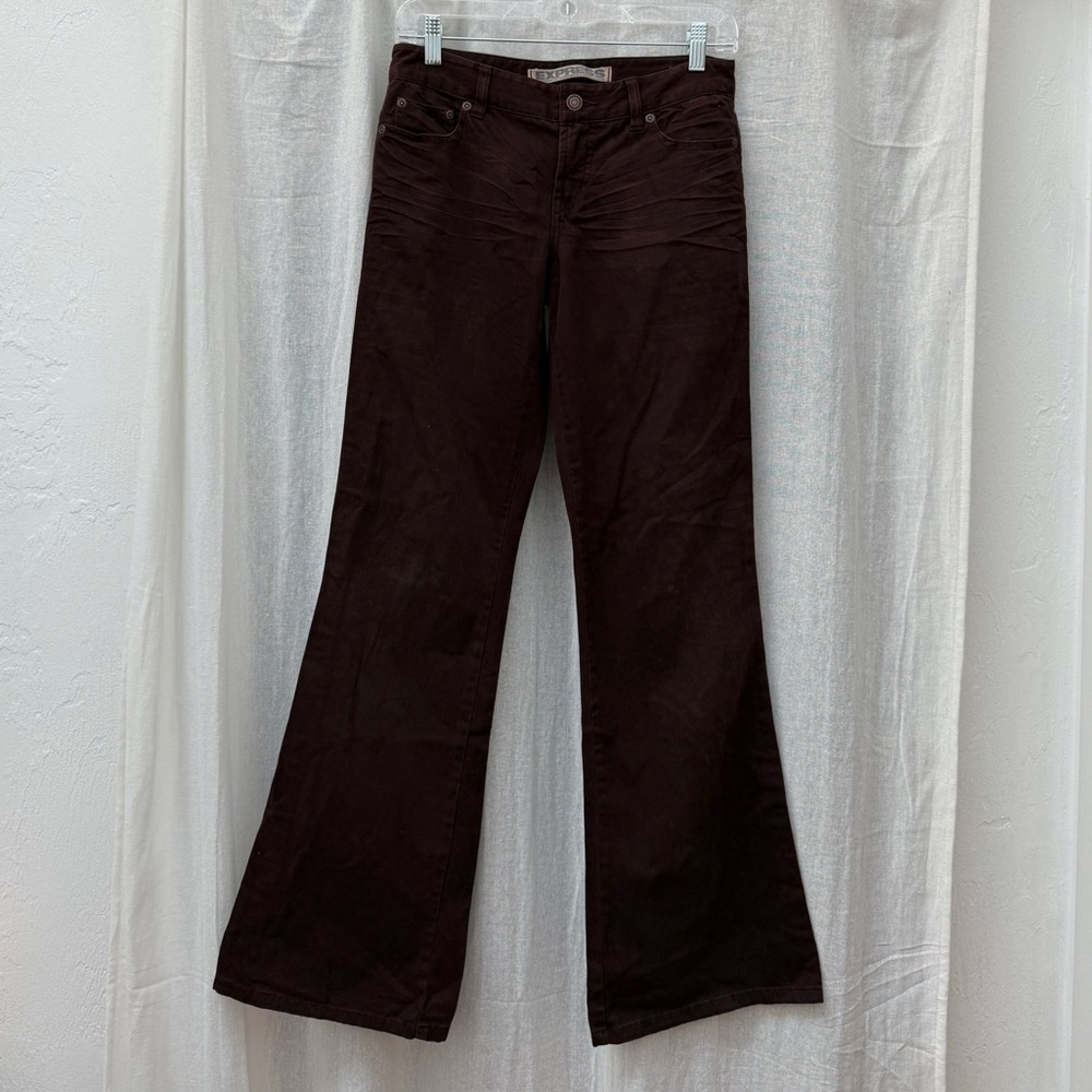 Suede brown pants